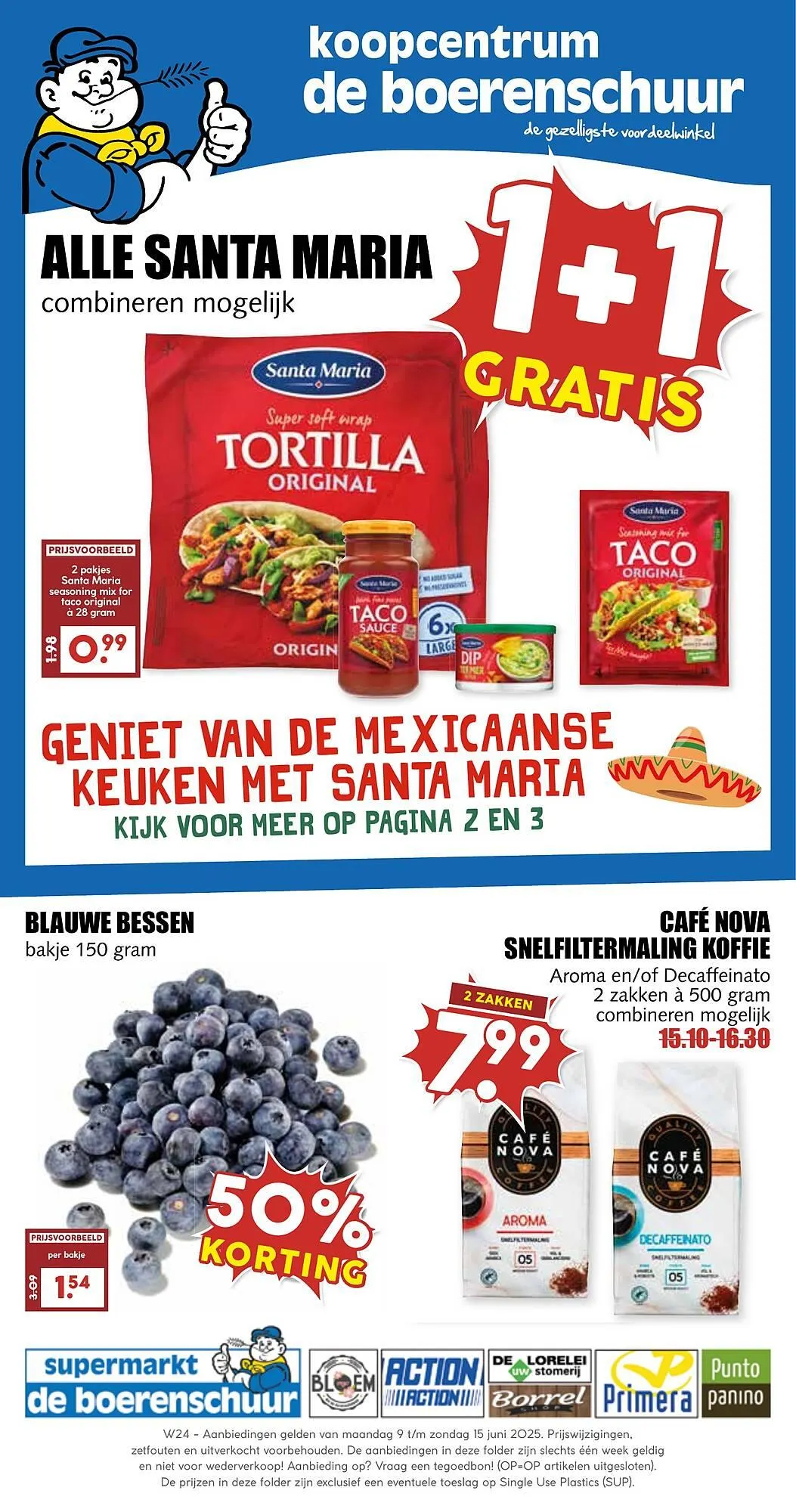 De Boerenschuur folder van 9 juni tot 14 juni 2025 - Folder pagina 1