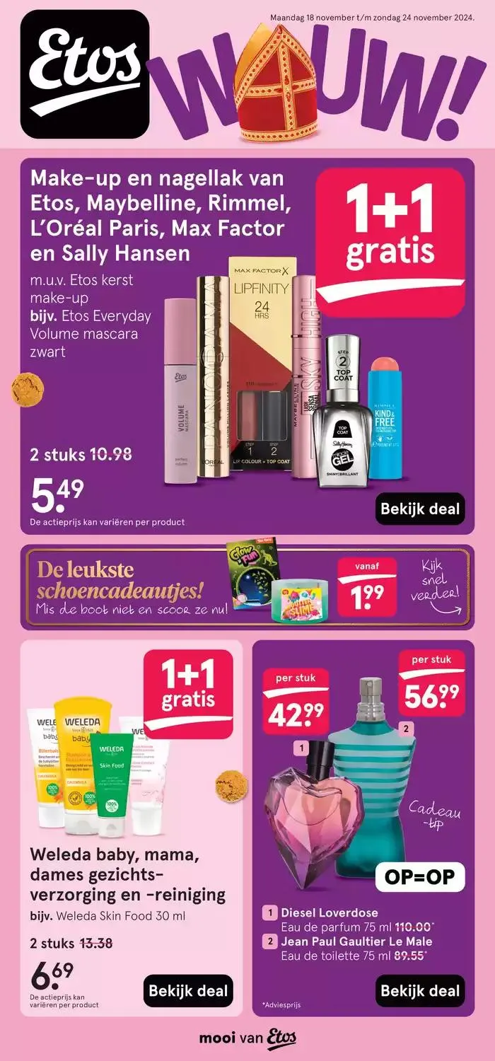 Etos folder van 18 november tot 2 december 2024 - Folder pagina 1