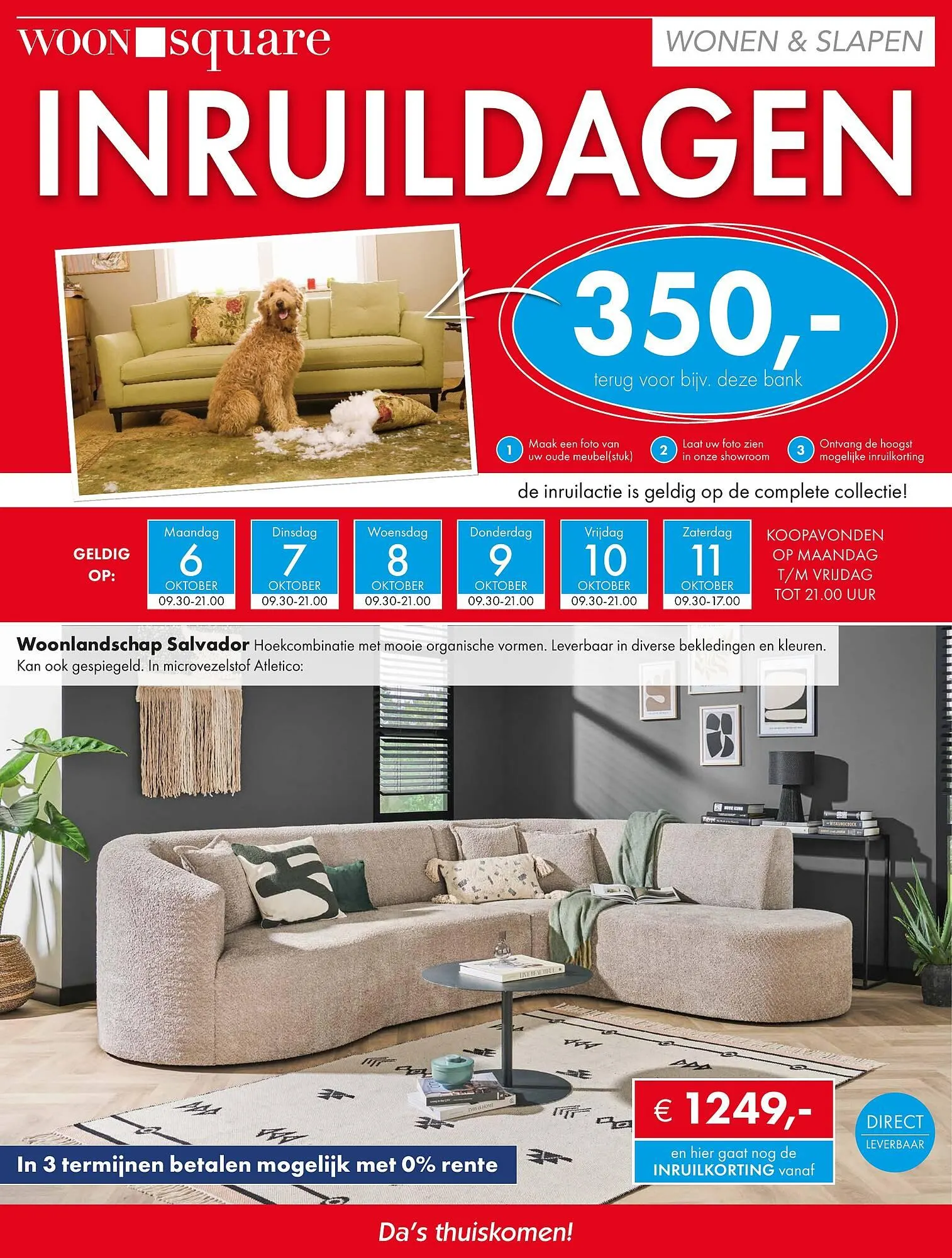 Woonsquare folder van 6 oktober tot 11 oktober 2025 - Folder pagina 1