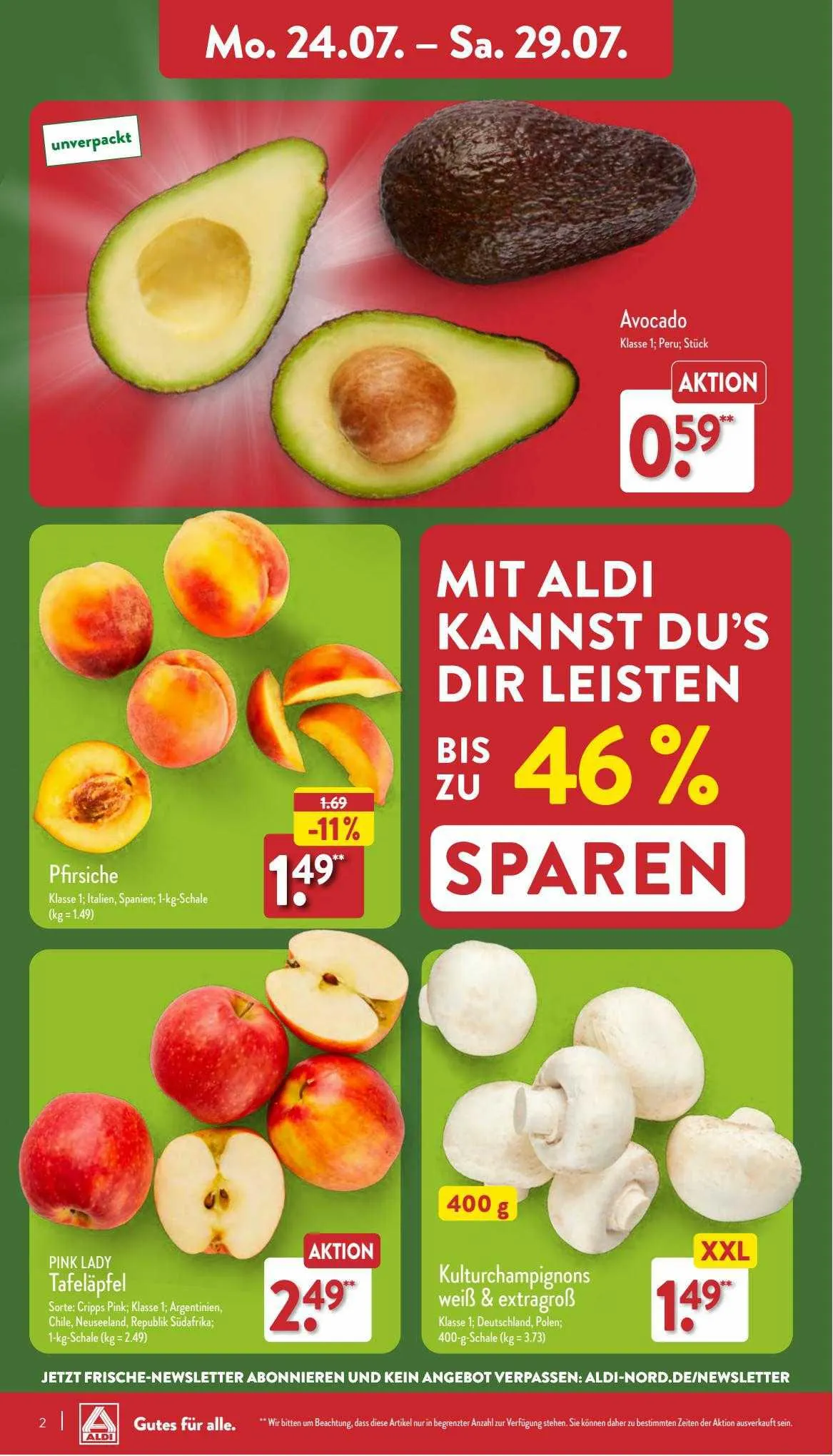 Aldi Duitsland Folder van 20 juli tot 26 juli 2023 - Folder pagina 2