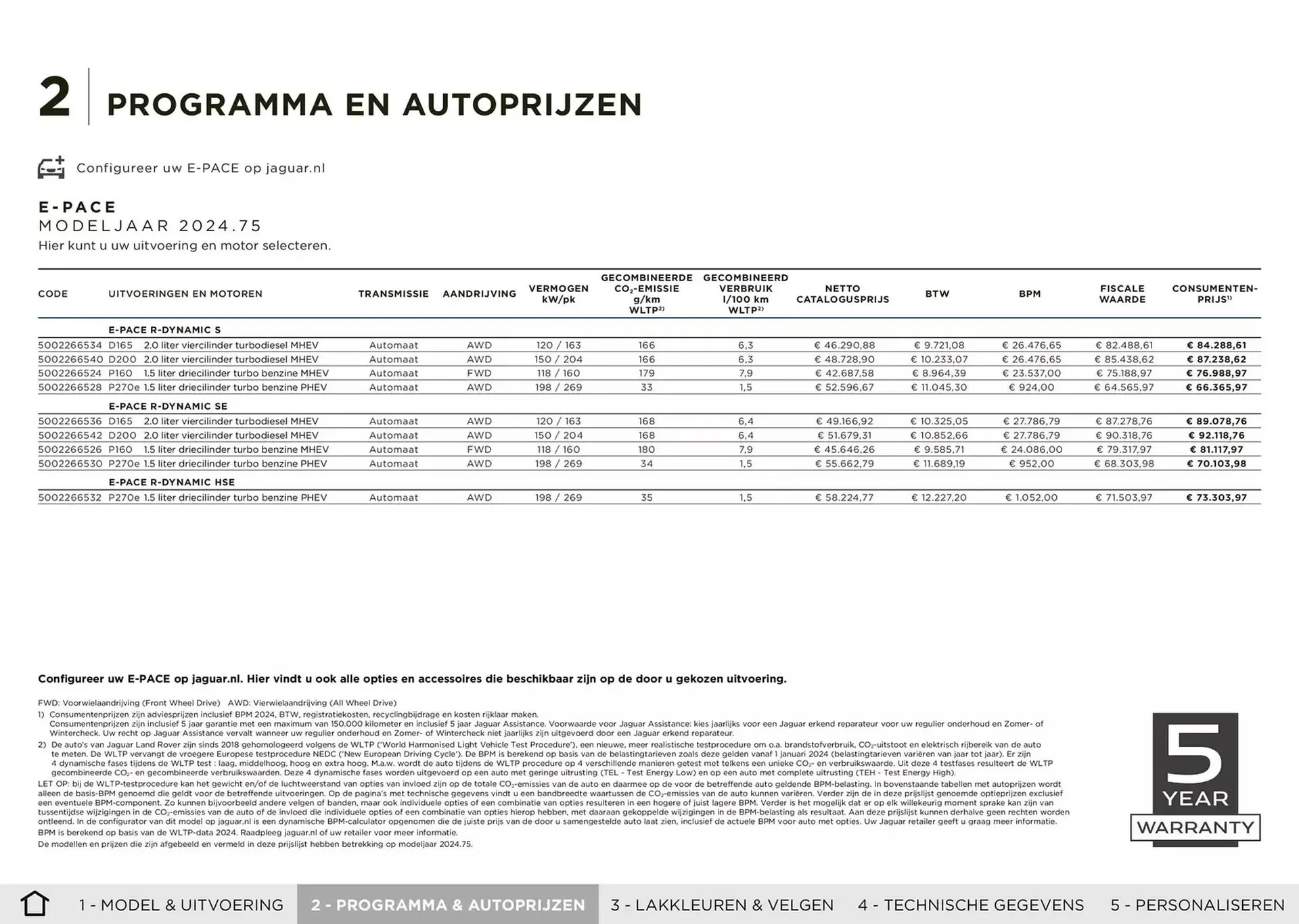 Jaguar folder van 20 november tot 30 juni 2025 - Folder pagina 8