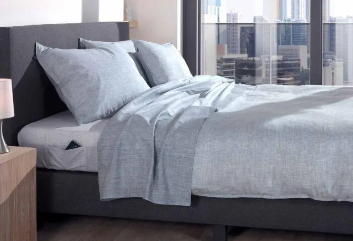 Zo!Home Lino Dekbedovertrek Denim Blue