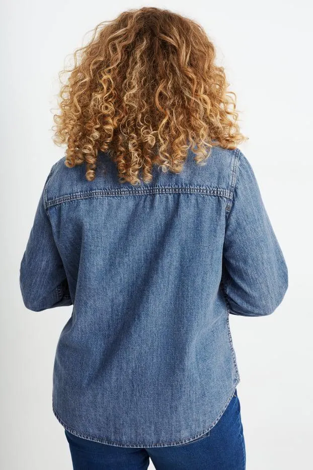 Denim blouse