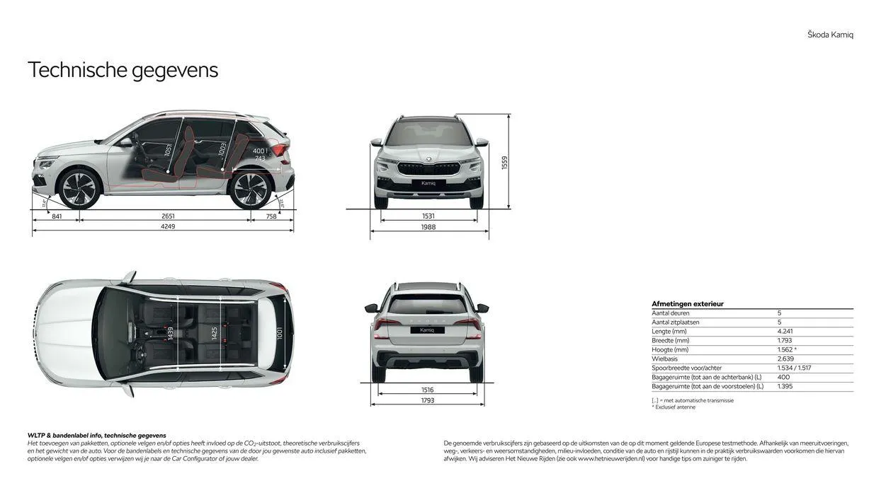 Škoda Kamiq prijslijst per 10 januari 2024 van 15 maart tot 15 maart 2025 - Folder pagina 20