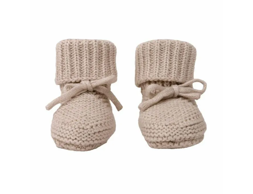 Babysloffen Lodger Slipper Knit 0-6mnd Birch