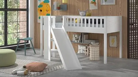 Halfhoogslaper Scott met glijbaan