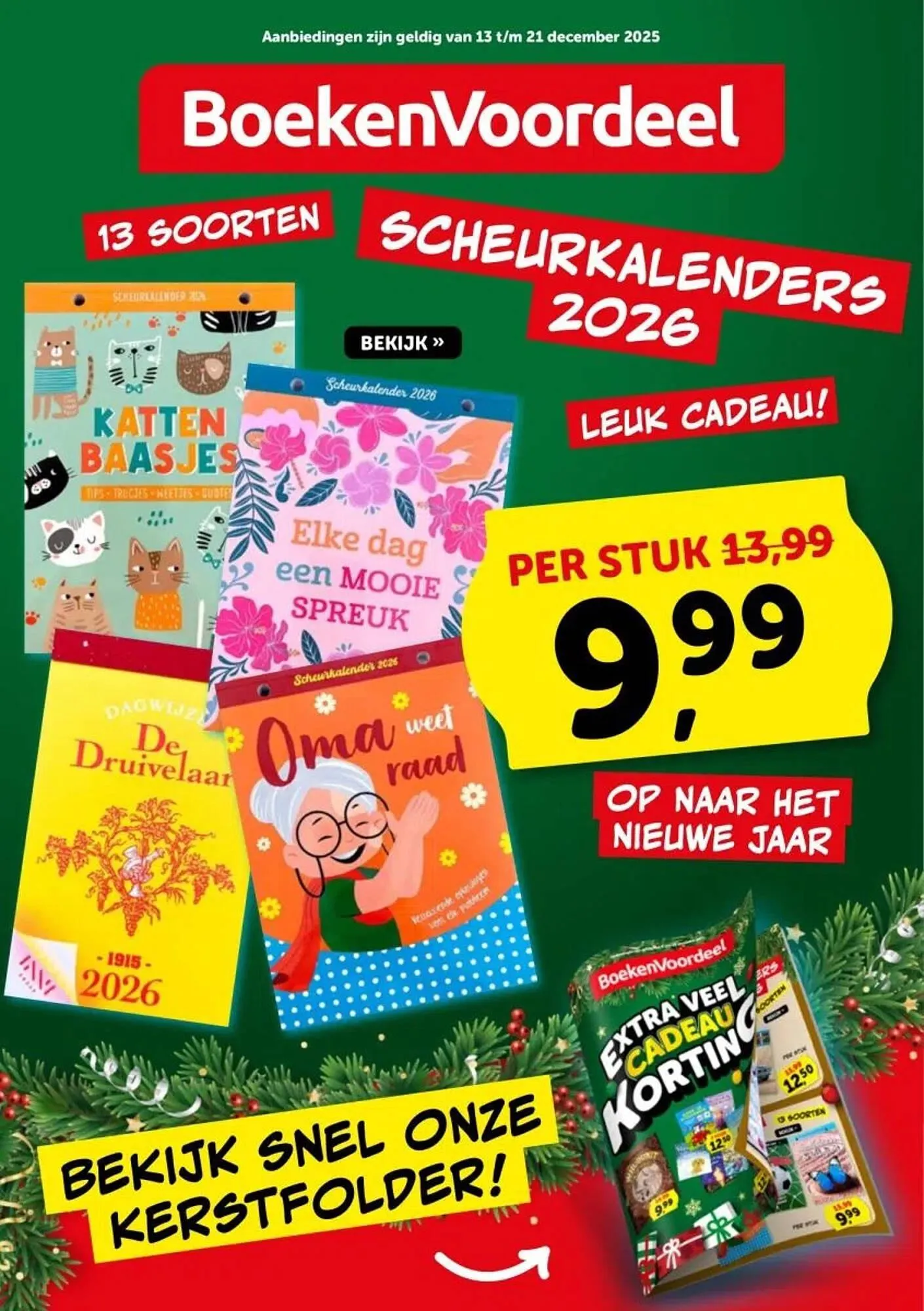 Boekenvoordeel folder van 13 december tot 21 december 2025 - Folder pagina 1