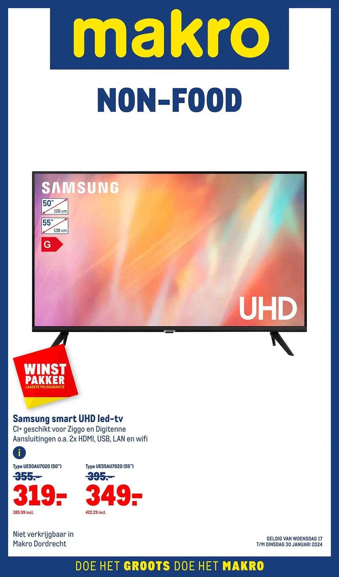 Makro Non-Food folder van 17 januari tot 30 januari 2024 - Folder pagina 1