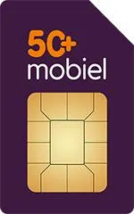 50PlusMobiel Onbeperkt minuten + sms + 18000 MB 4G+ - 2 jaar - Sim Only