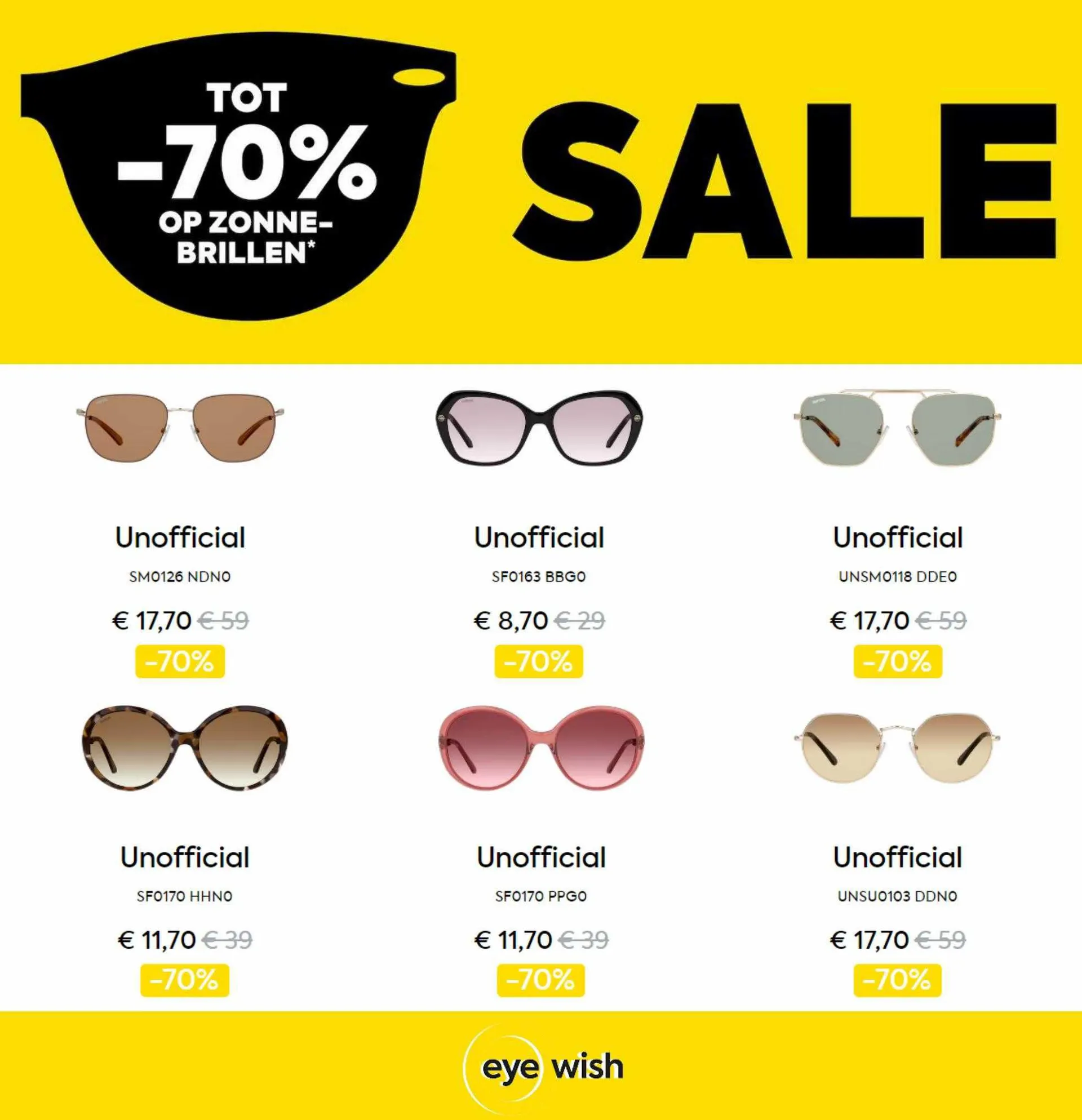 Eye Wish Opticiens Folder van 25 augustus tot 2 oktober 2023 - Folder pagina 2