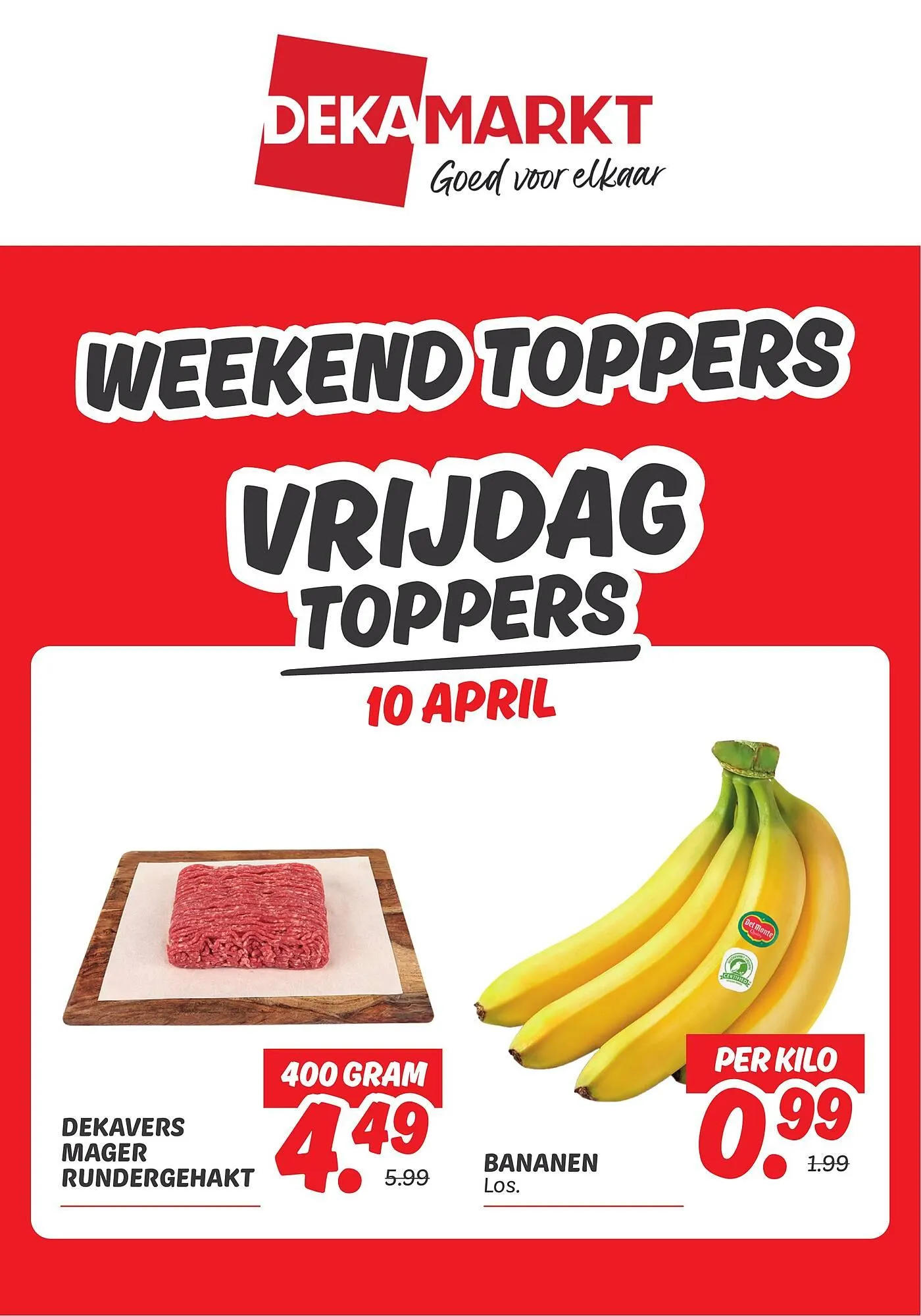 Dekamarkt folder van 10 april tot 12 april 2026 - Folder pagina 1