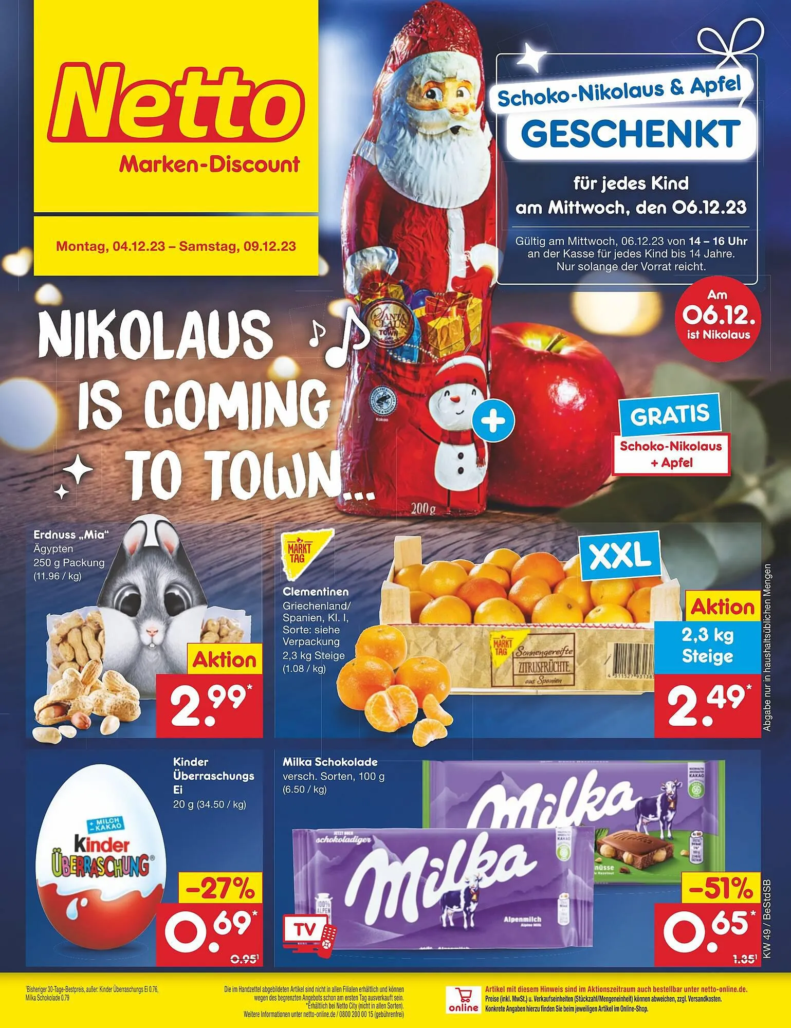 Netto Marken-Discount DE folder van 4 december tot 9 december 2023 - Folder pagina 1