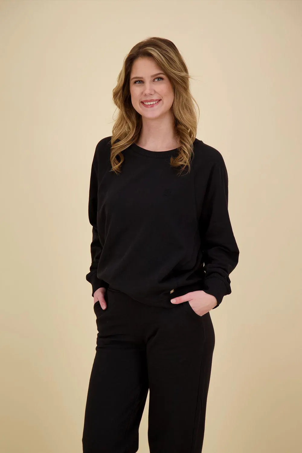 Oversized sweater Zwart