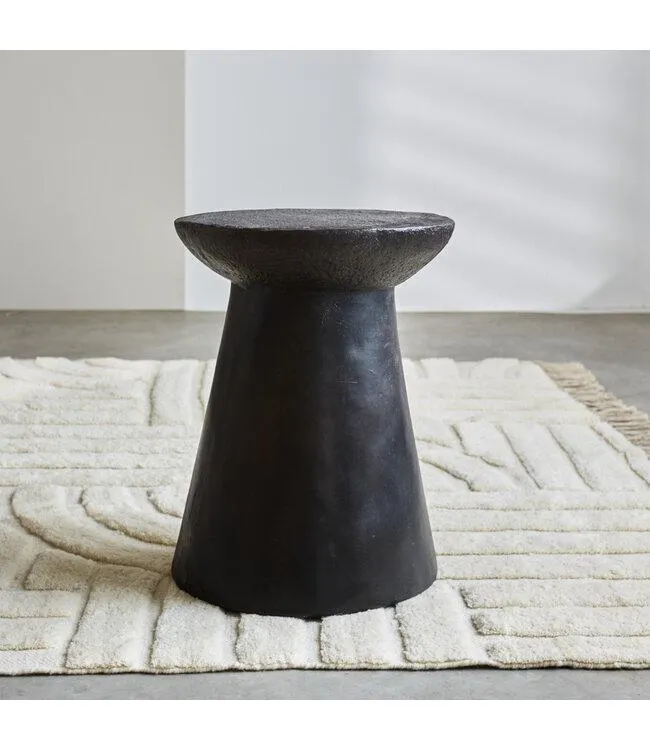 Bijzettafel Irvy zwart Ø38