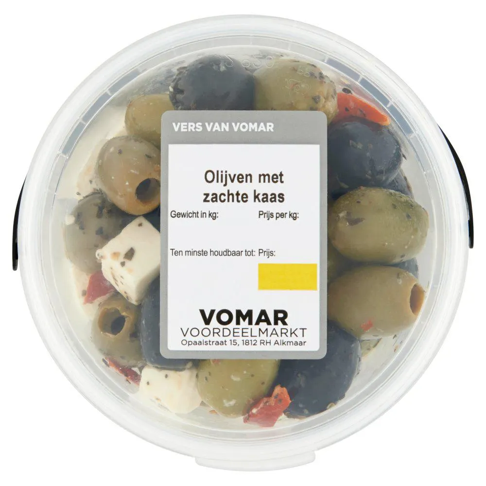 Vomar Olijven met Zachte Kaas 300 g
