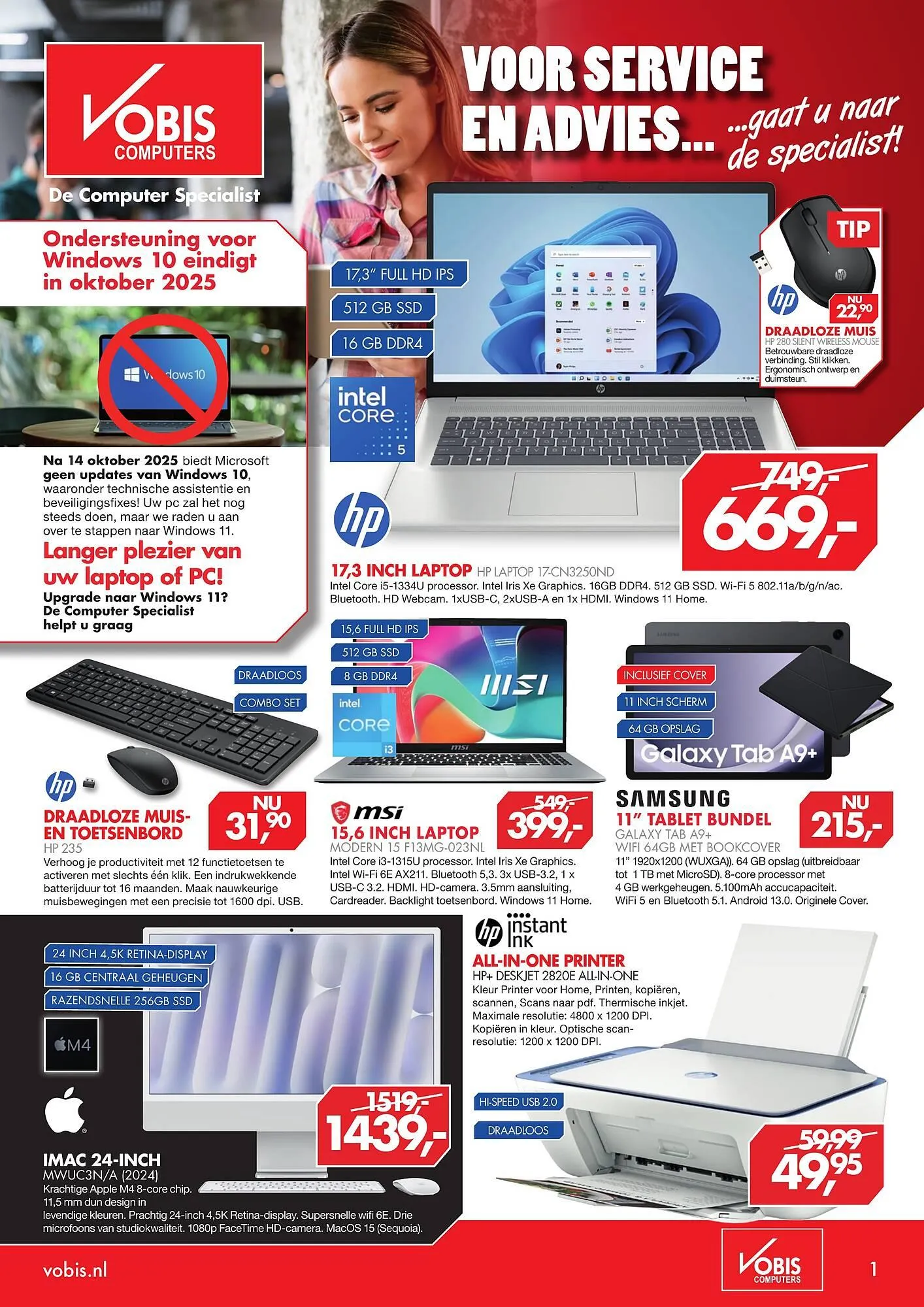 Vobis folder van 15 september tot 28 september 2025 - Folder pagina 1