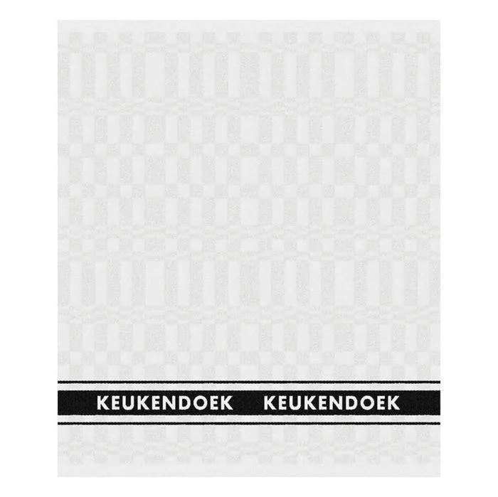 DDDDD Keukendoek Pelle 50x55cm - white - set van 6