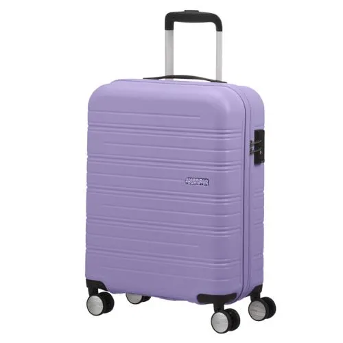 American Tourister Harde Handbagage Koffer / Trolley / Reiskoffer 55x40x20 cm High Turn Lila