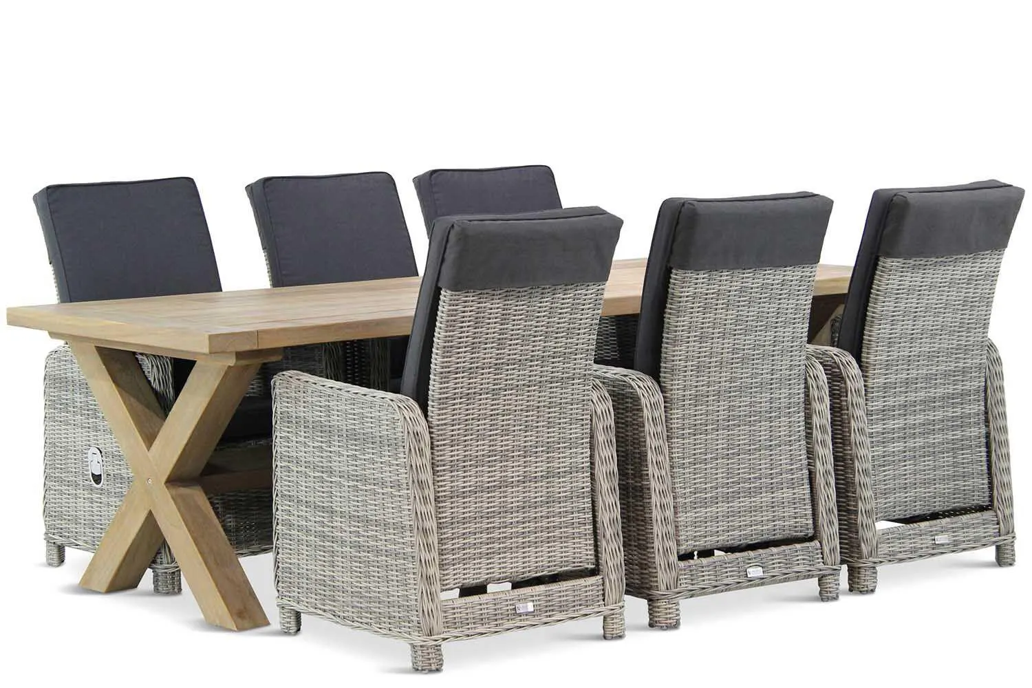 Garden Collections Bello/Oregon 240 cm dining tuinset 7-delig