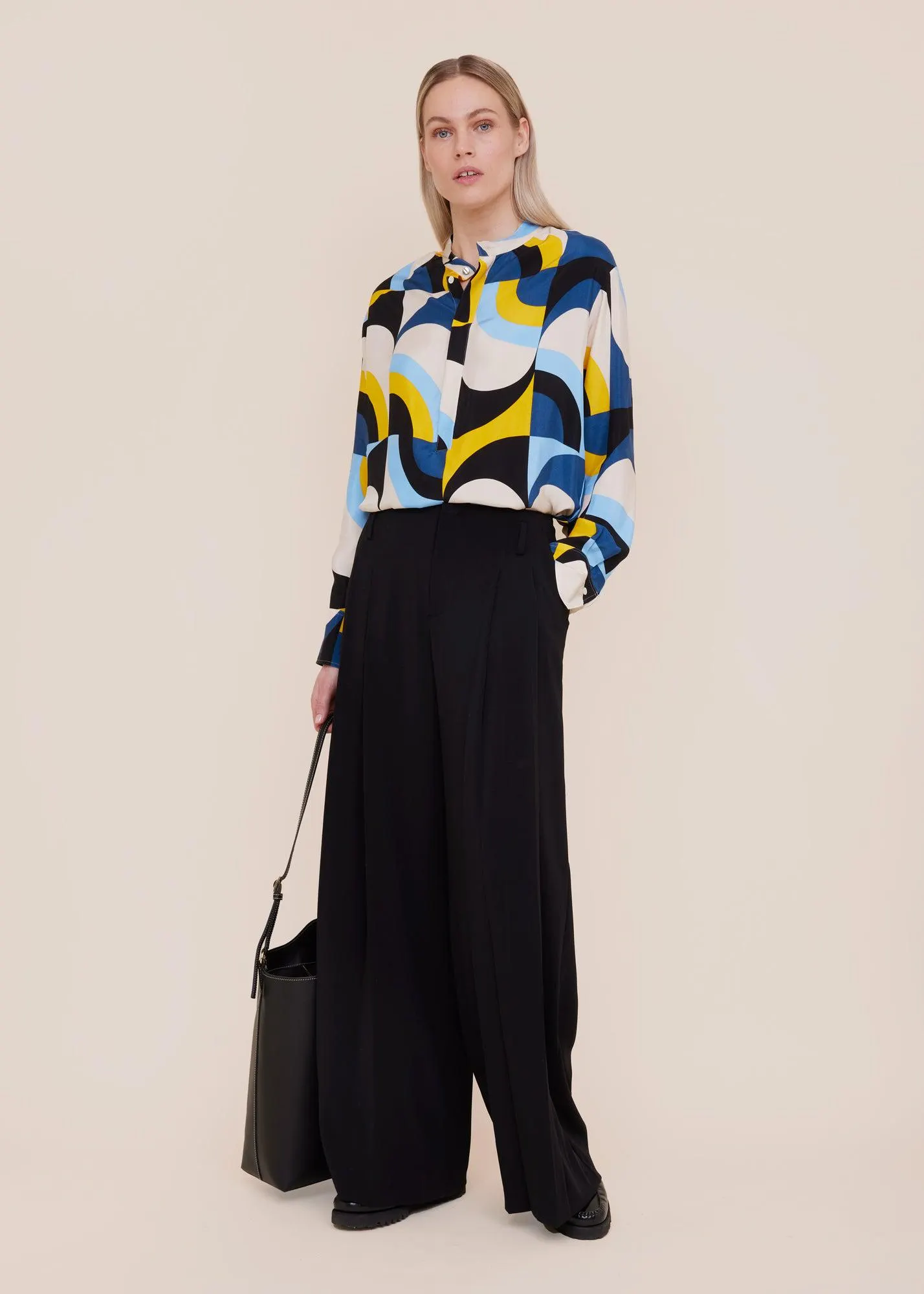 Viscose tuniek met grafische print