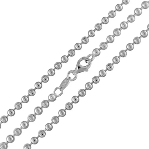 MY iMenso "bead" necklace (925/rhod-plated) (choose your size)