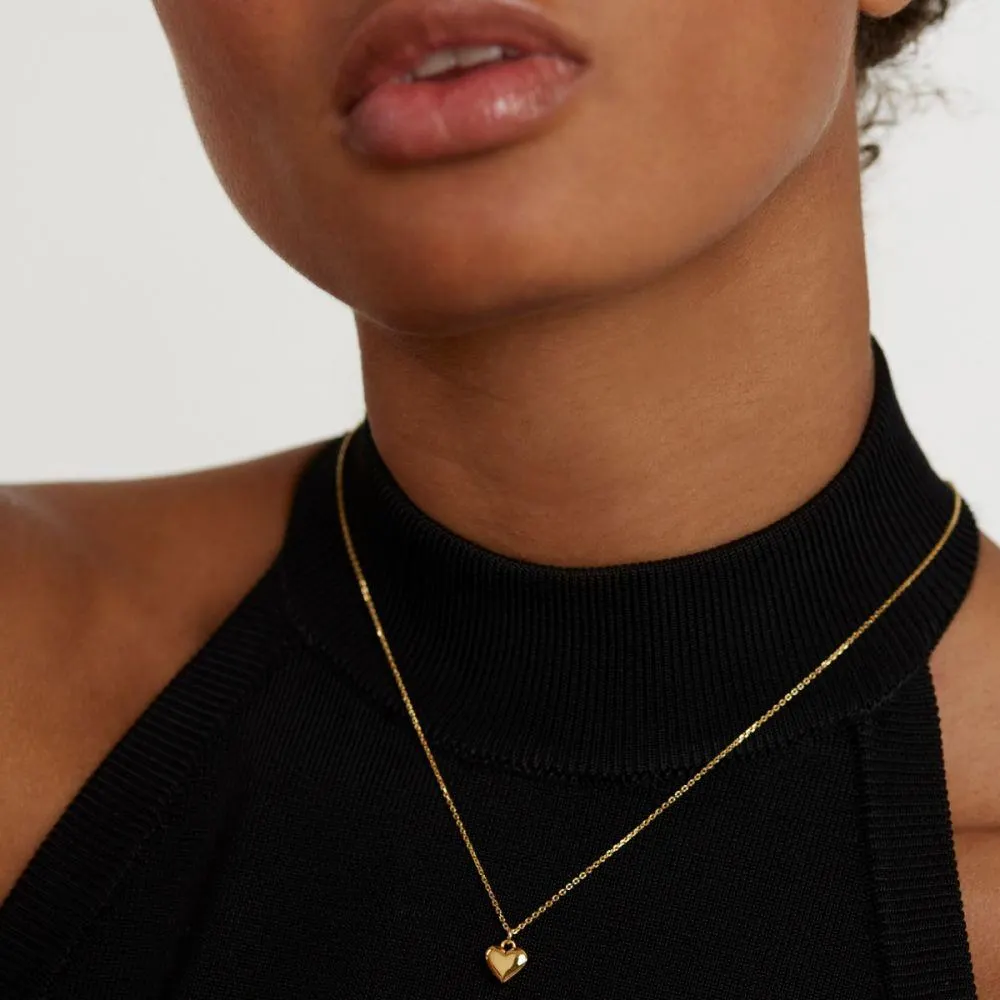 Engrave Me 925 Sterling Silver Gold-coloured L'Absolu Necklace with 18 Carat Golden Plated CO01-249-U (Length: 40.00 - 50.00 cm)