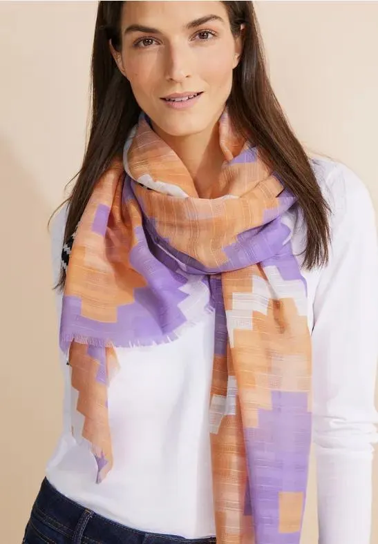 Lange sjaal met print