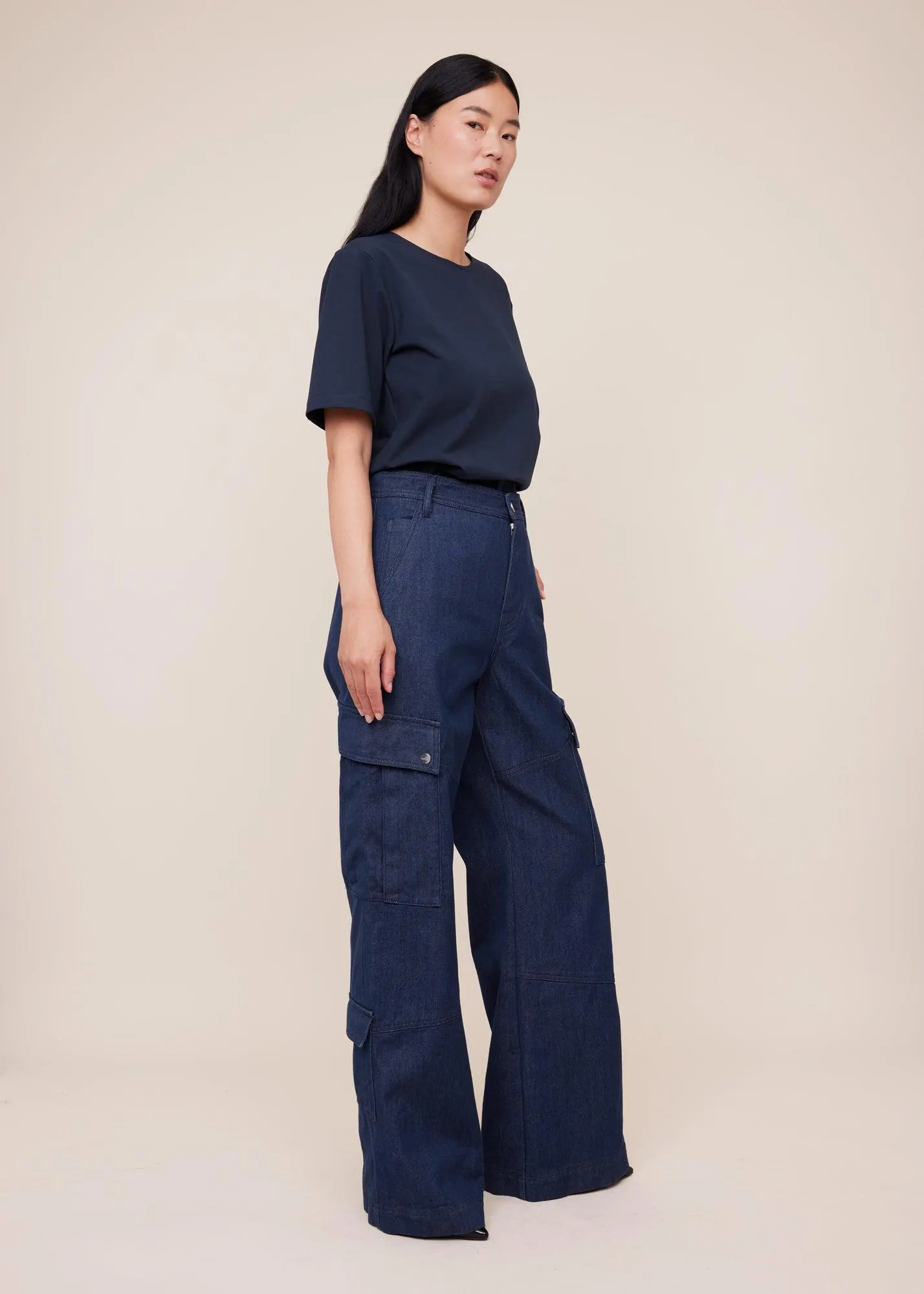 Loose fit jeans utility