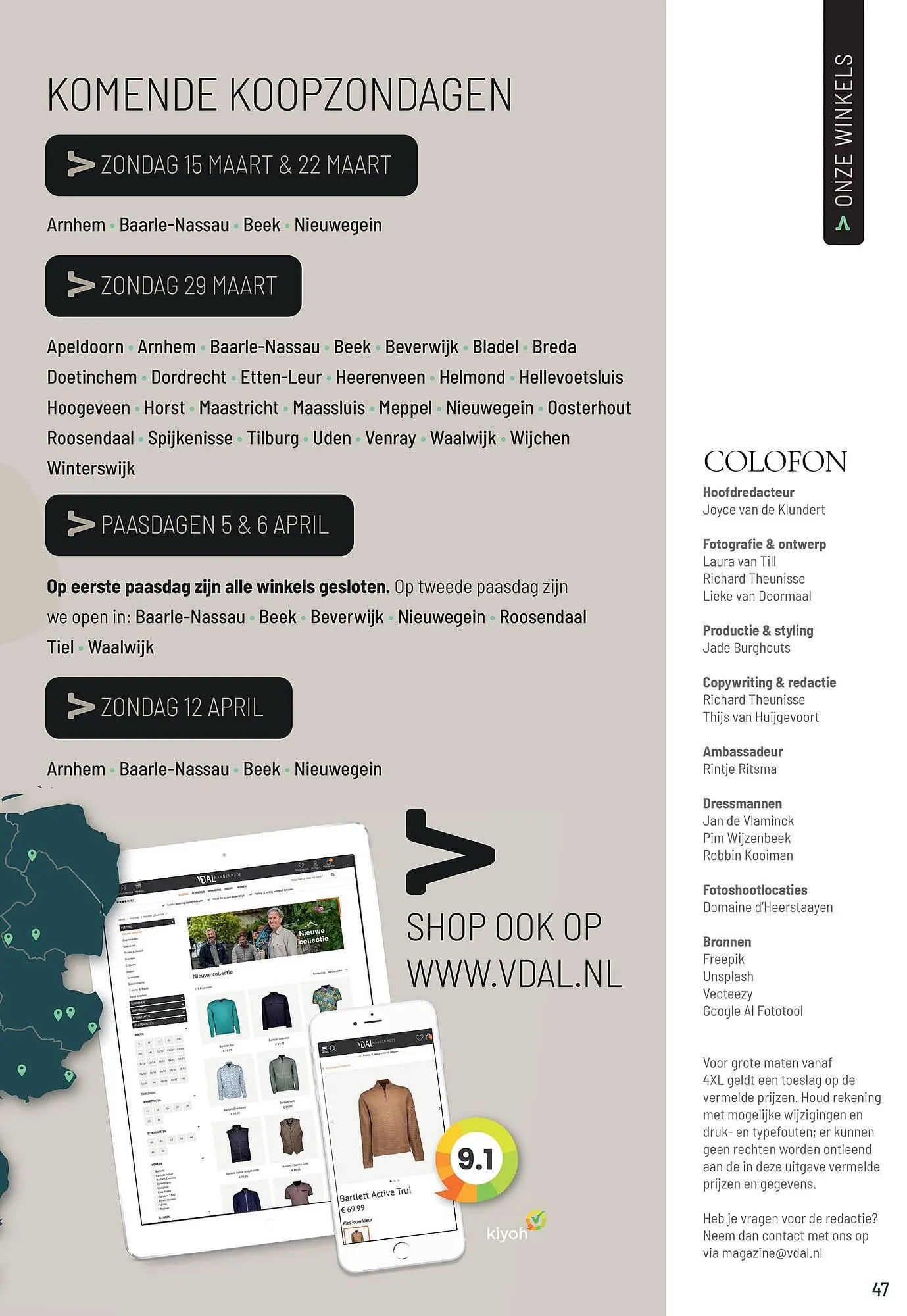 Van Dal Mannenmode folder van 22 maart tot 30 april 2026 - Folder pagina 47