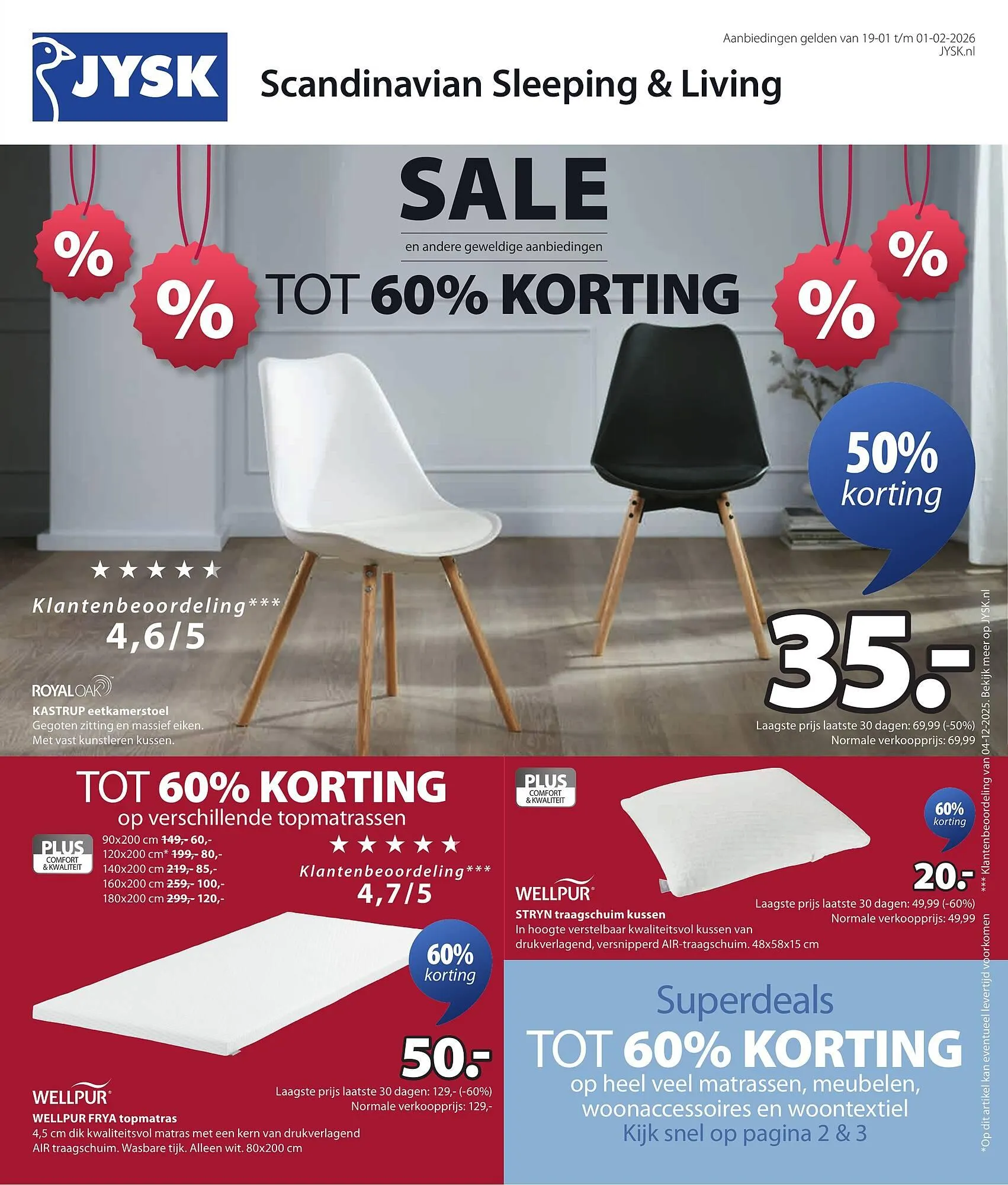 Jysk folder van 19 januari tot 1 februari 2026 - Folder pagina 1