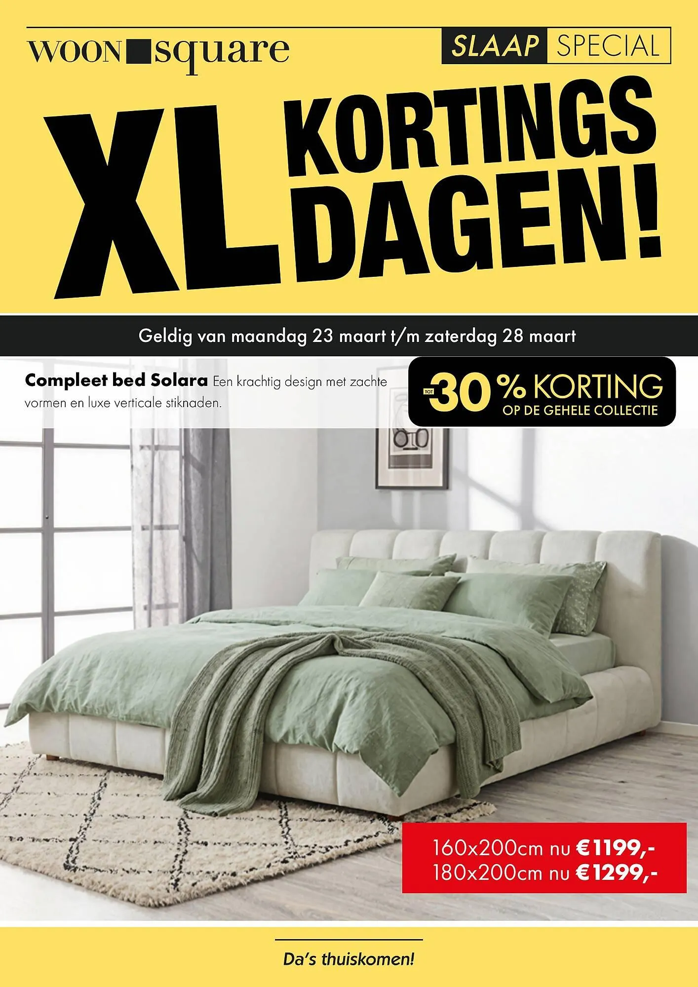 Woonsquare Slaapfolder van 23 maart tot 28 maart 2026 - Folder pagina 1