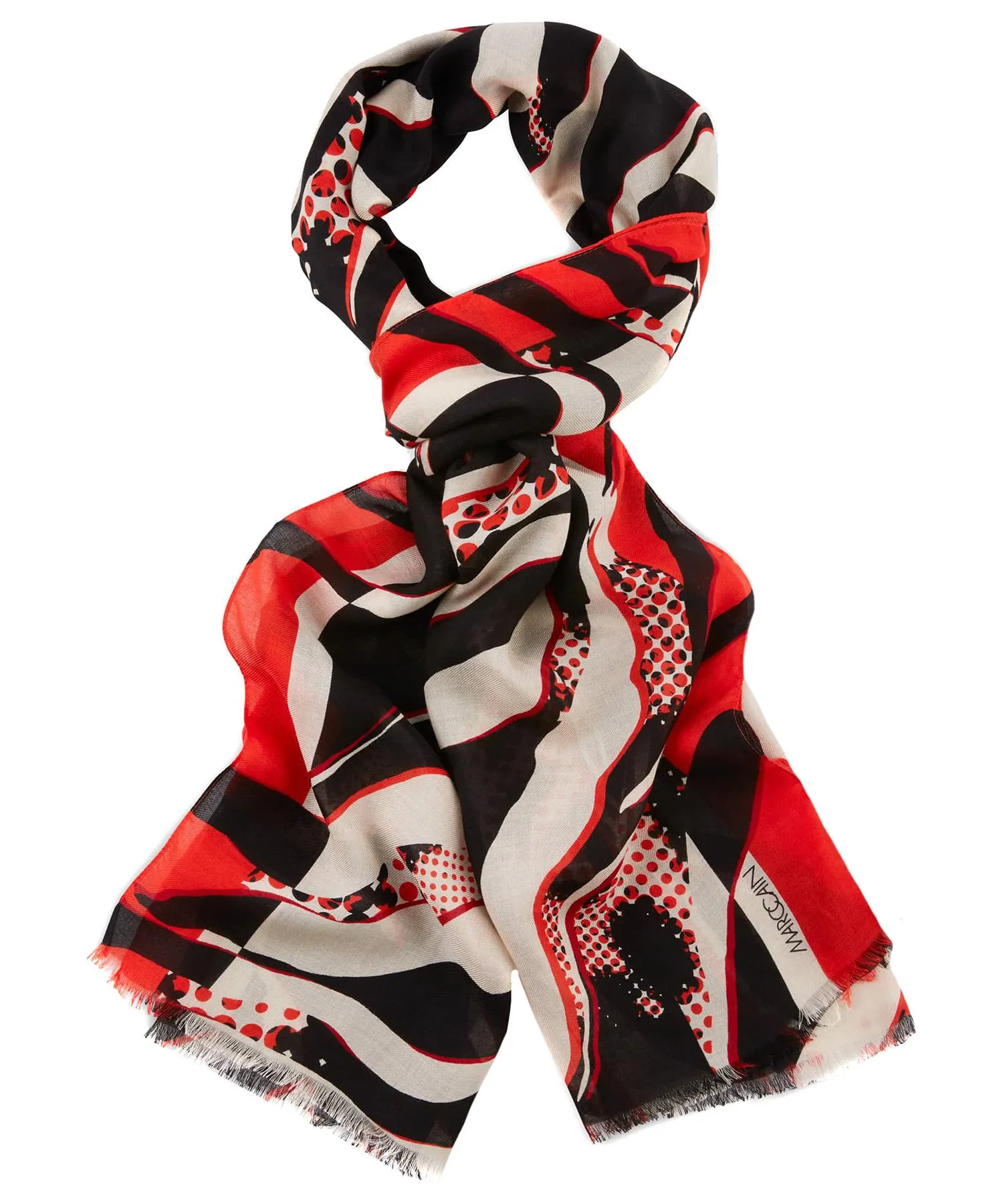 Marc Cain sjaal zebraprint grafisch