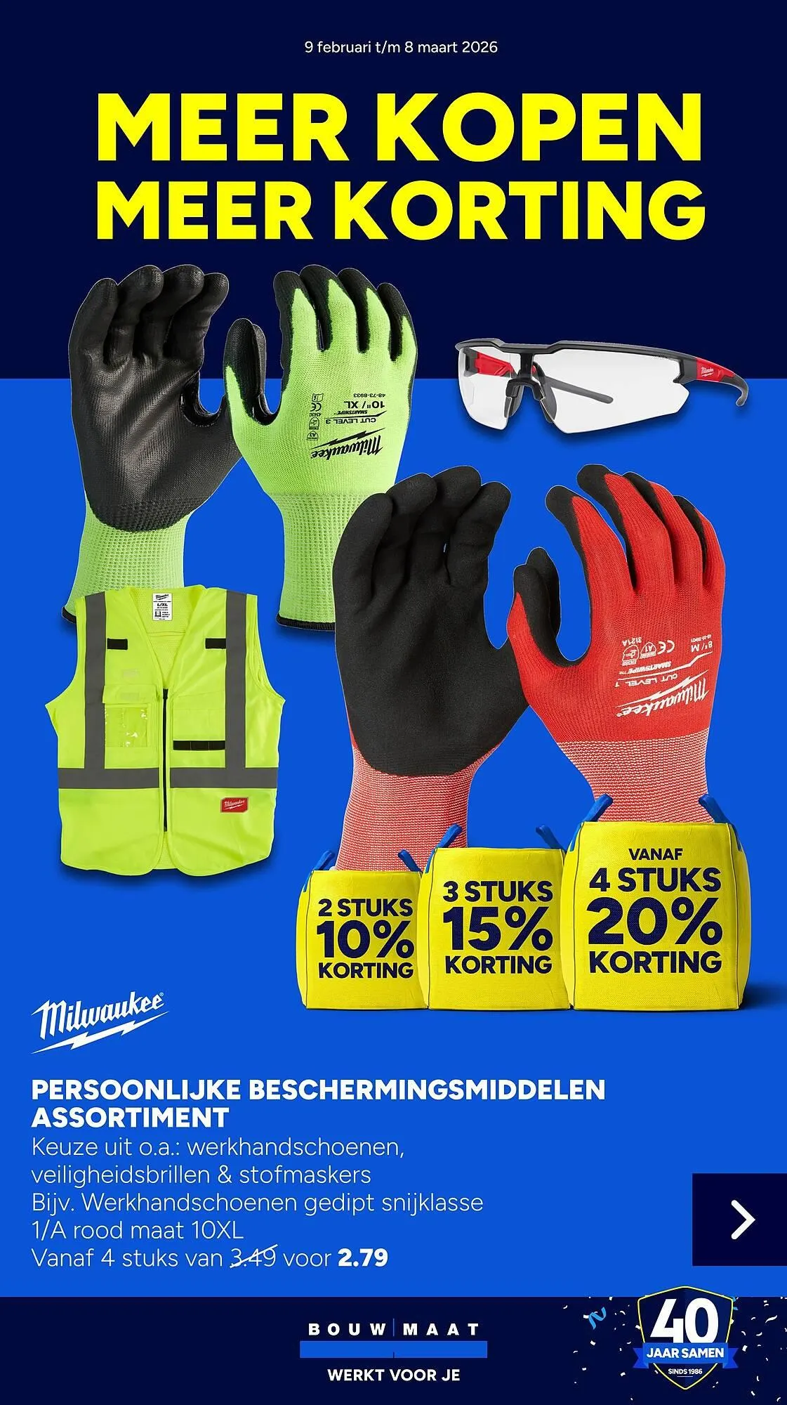 BOUWMAAT folder van 9 februari tot 8 maart 2026 - Folder pagina 1