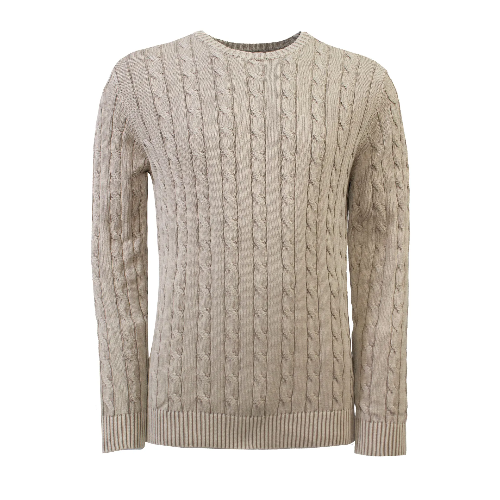 Harlem Kabeltrui Beige