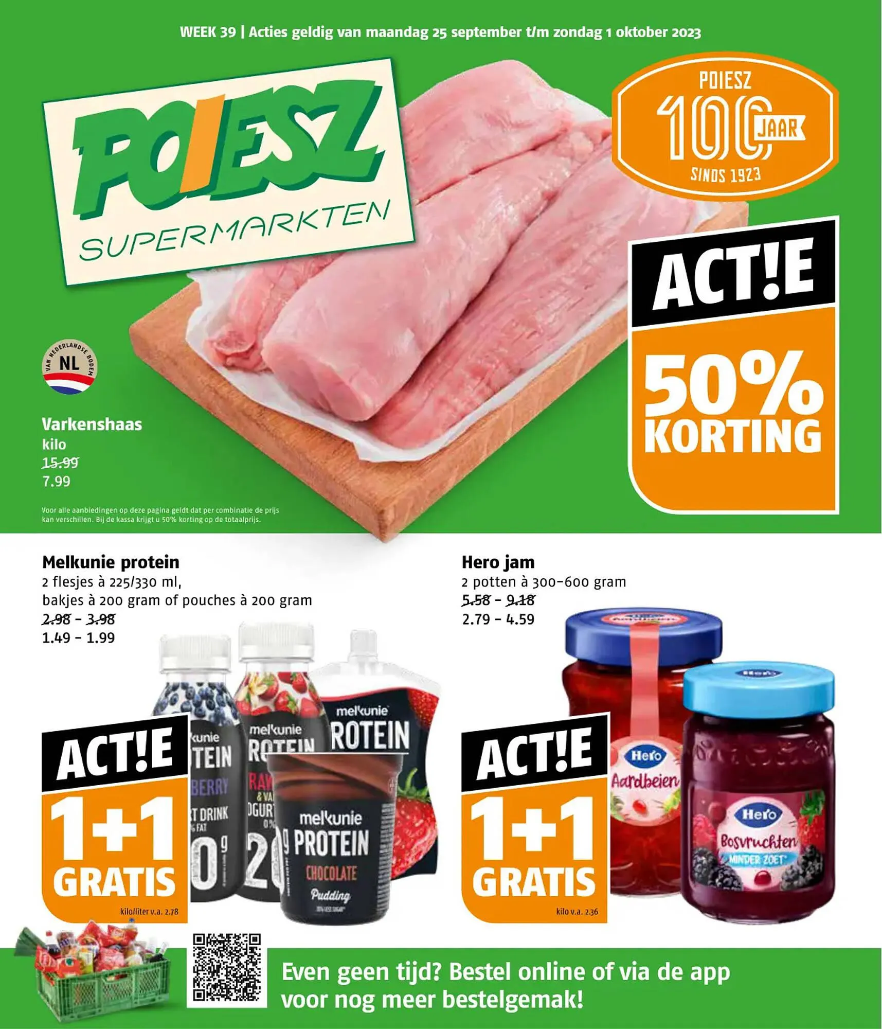 Poiesz folder van 25 september tot 1 oktober 2023 - Folder pagina 1