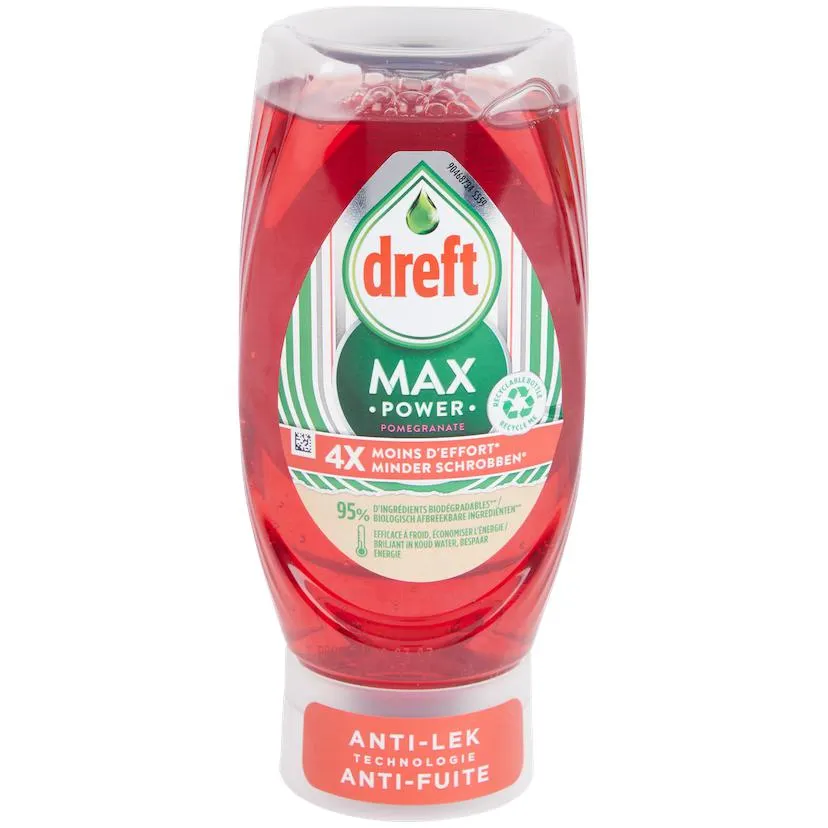 Dreft Max Power afwasmiddel Pomegranate