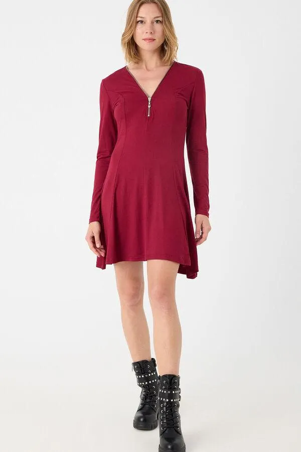 Vestido Con Cremallera