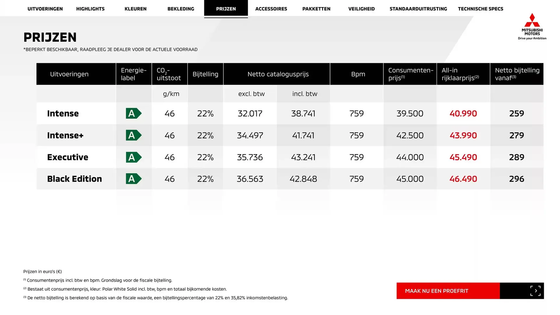 Mitsubishi folder van 25 december tot 25 december 2025 - Folder pagina 10