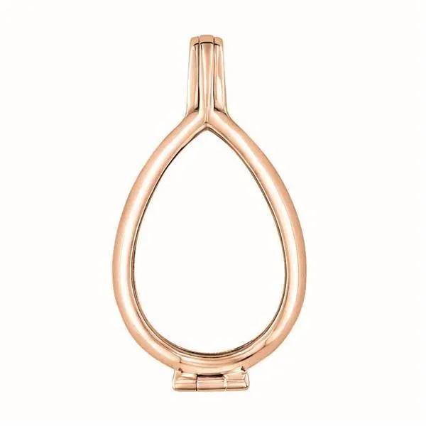Goccia (25mm) Medaillon (925/rosegold-plated)