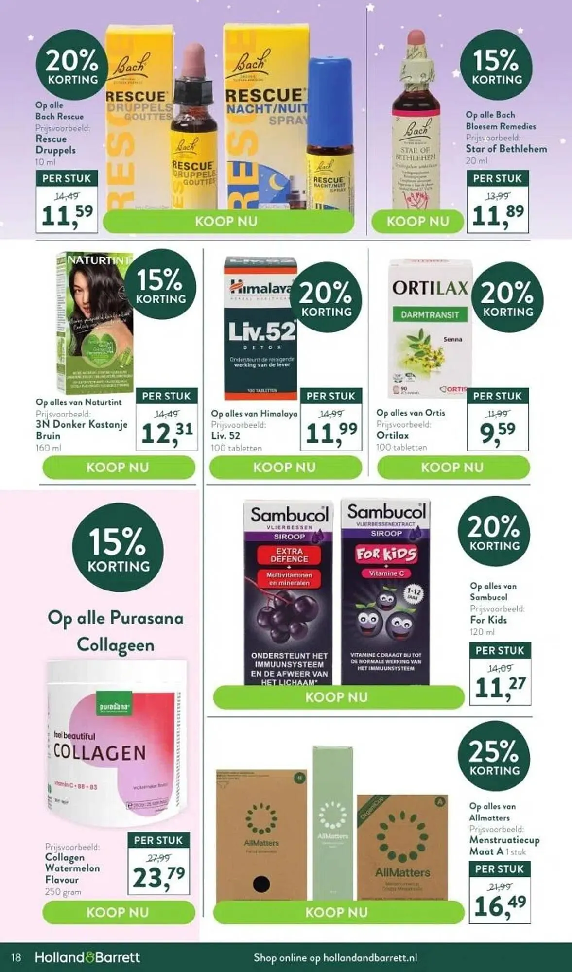 Holland & Barrett folder van 30 oktober tot 26 november 2023 - Folder pagina 18