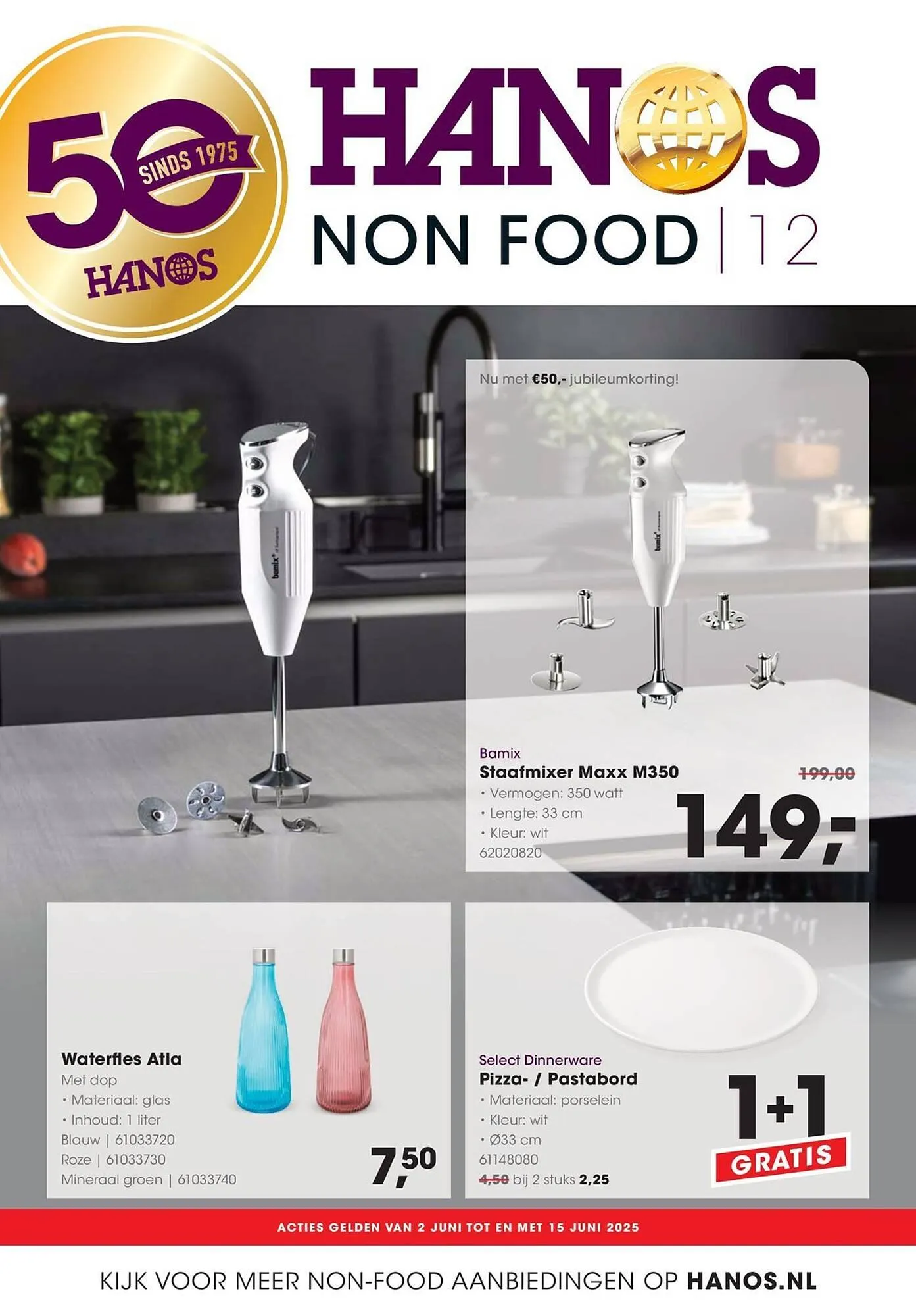 HANOS folder van 2 juni tot 16 juni 2025 - Folder pagina 1