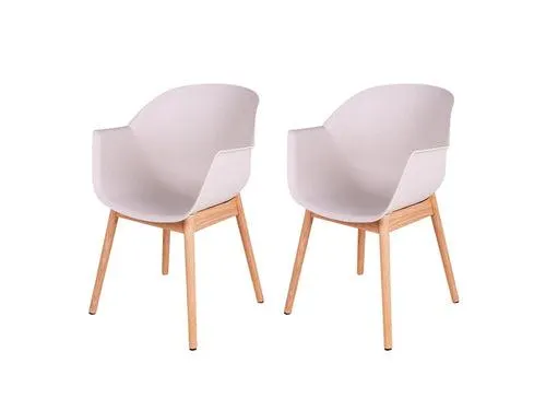 MaximaVida eetkamerstoel Cuyp XXL wheat eiken poten- 2 stuks