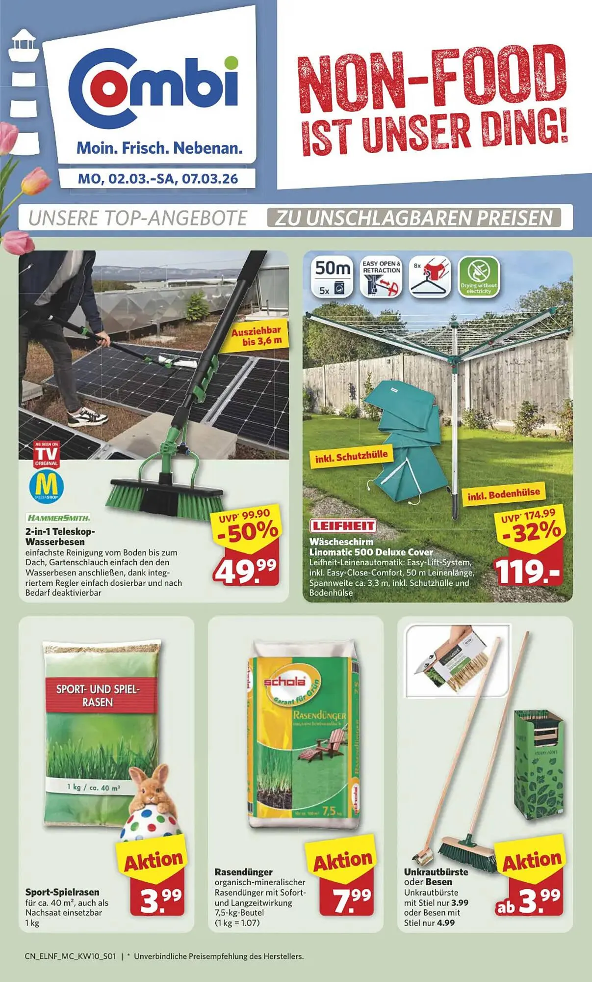 Combi Markt DE folder van 2 maart tot 7 maart 2026 - Folder pagina 1