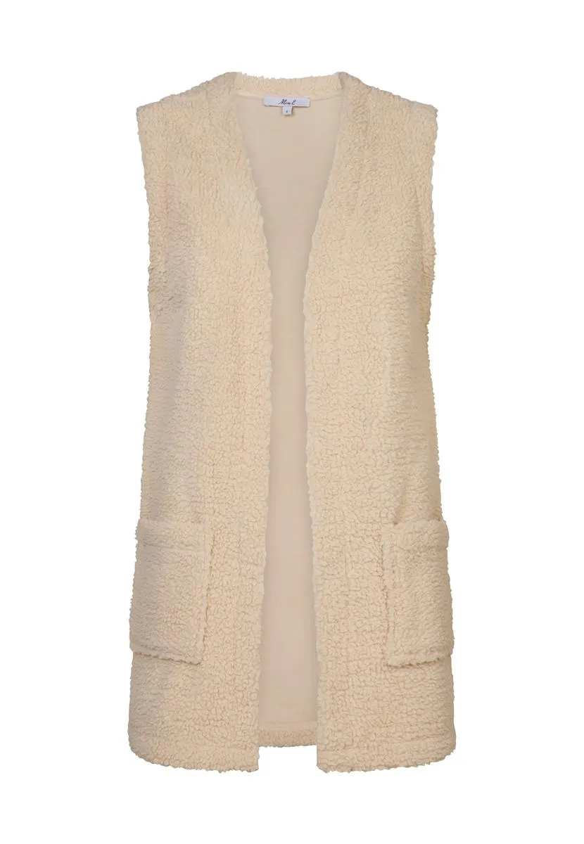 Gilet teddy zand