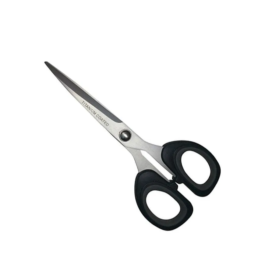 Universele schaar, titaniumgecoat, zwart/grijs, 175 mm