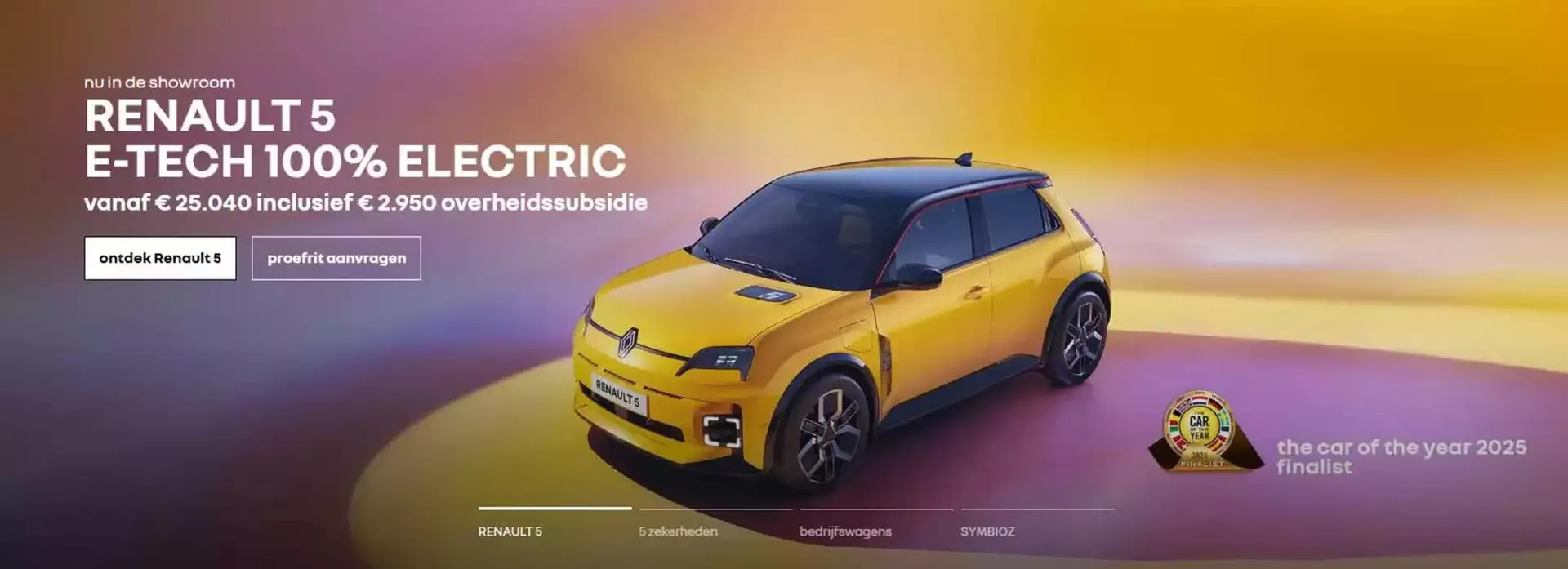rRenault 5 e-tech 100% electric van 19 november tot 3 december 2024 - Folder pagina 1