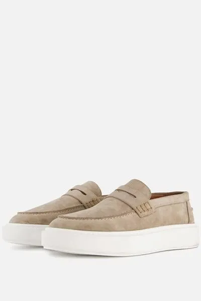 Invinci Instappers beige Suede