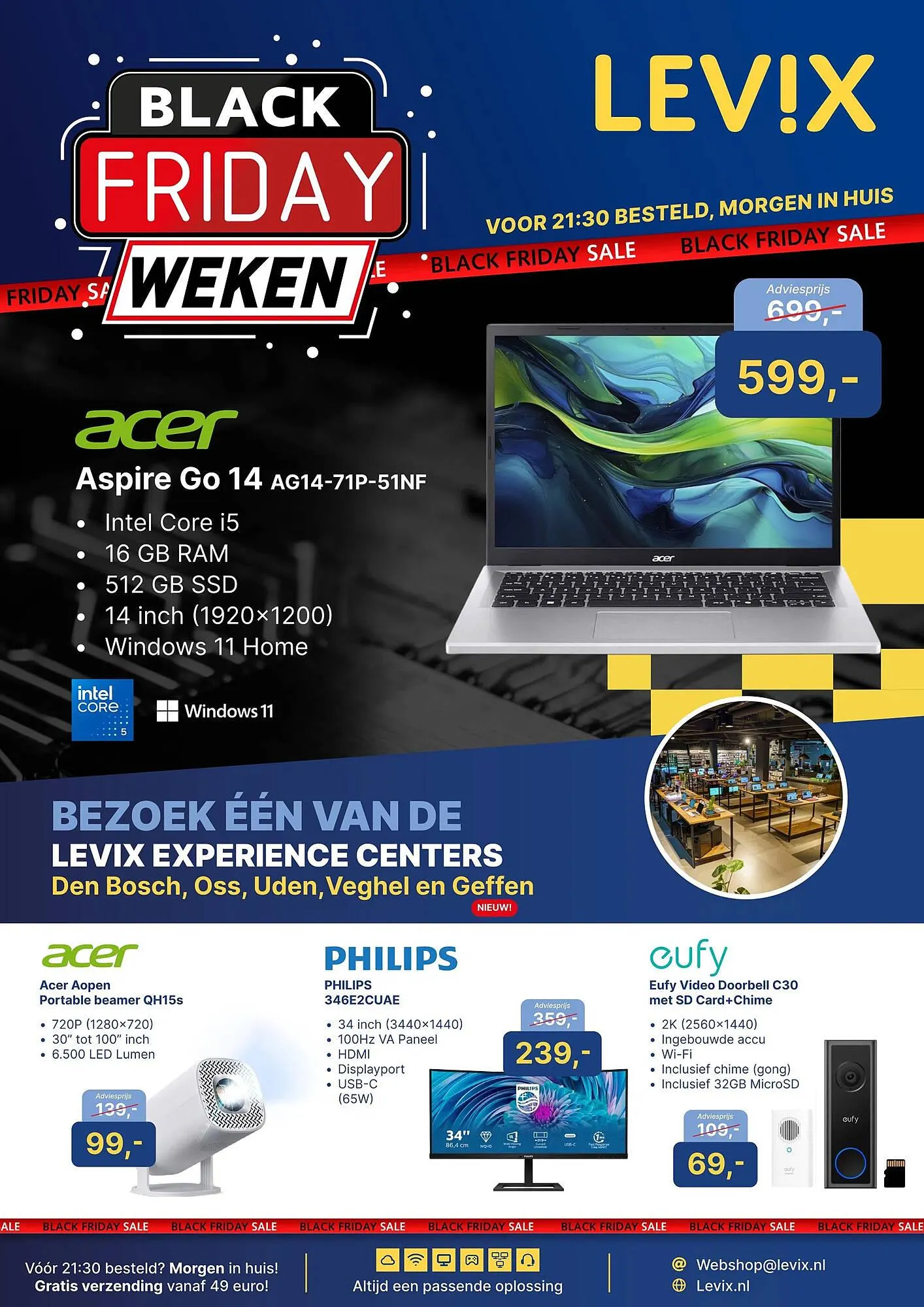 Levix Computershop folder van 18 november tot 1 december 2025 - Folder pagina 1