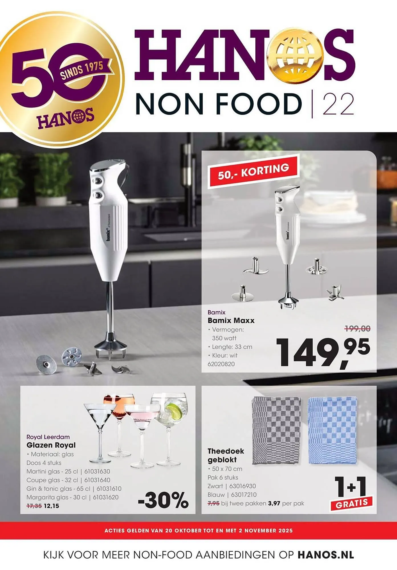 HANOS folder van 19 oktober tot 2 november 2025 - Folder pagina 1