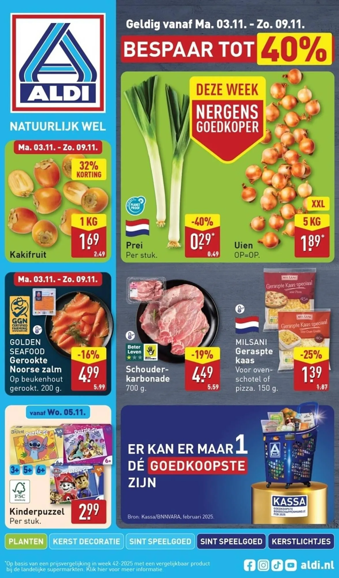 ALDI folder van 3 november tot 9 november 2025 - Folder pagina 1